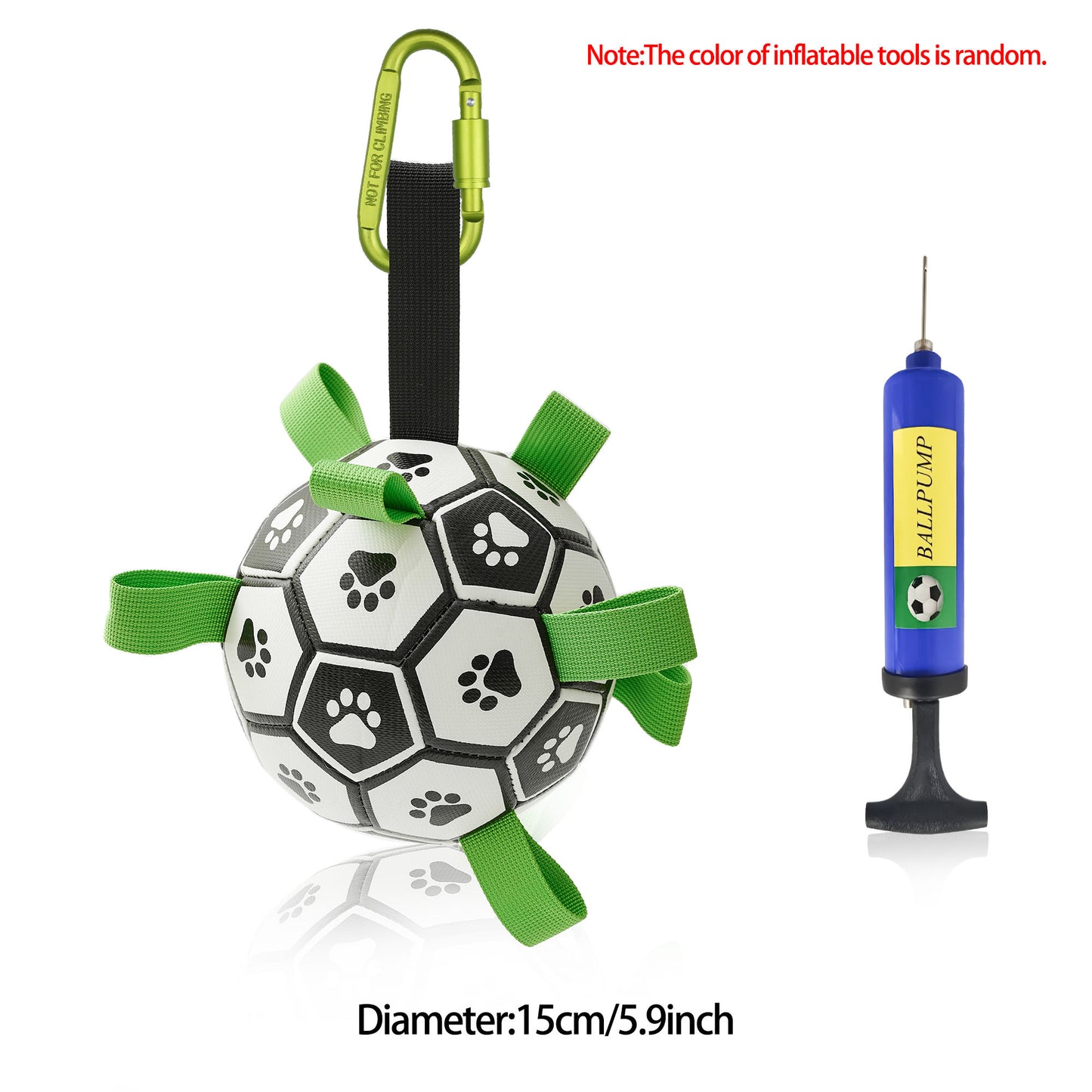 Interactive Dog Football Toy Soccer Inflated Training Toy For Dogs Outdoor Border Pet Supplies