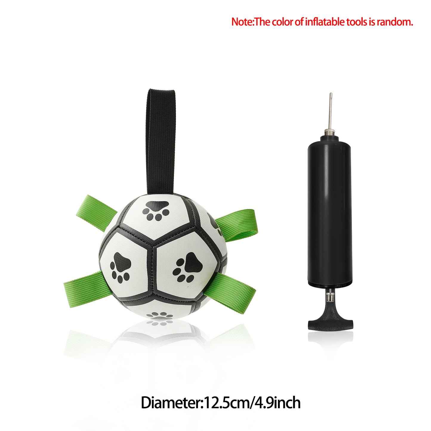 Interactive Dog Football Toy Soccer Inflated Training Toy For Dogs Outdoor Border Pet Supplies