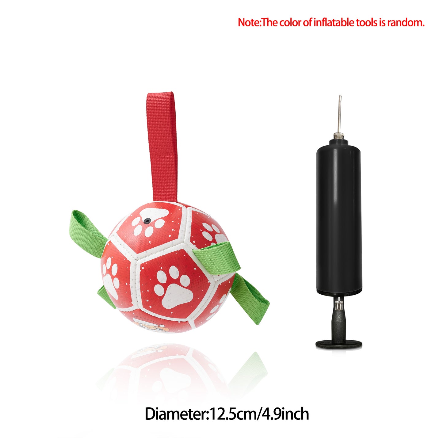 Interactive Dog Football Toy Soccer Inflated Training Toy For Dogs Outdoor Border Pet Supplies