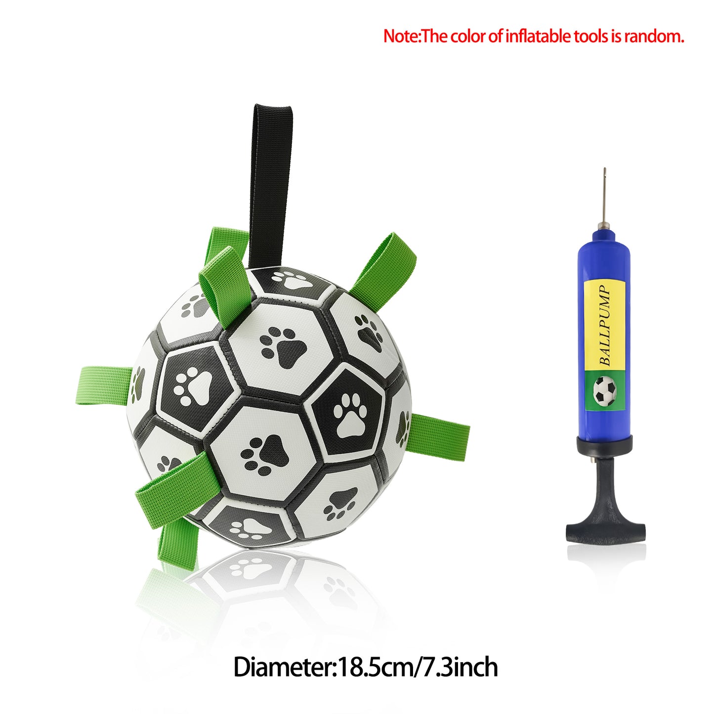 Interactive Dog Football Toy Soccer Inflated Training Toy For Dogs Outdoor Border Pet Supplies
