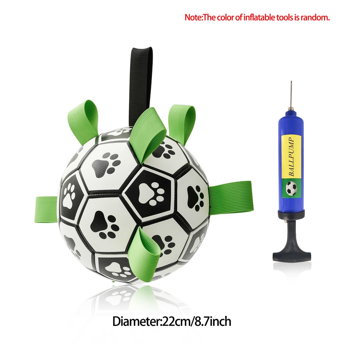 Interactive Dog Football Toy Soccer Inflated Training Toy For Dogs Outdoor Border Pet Supplies