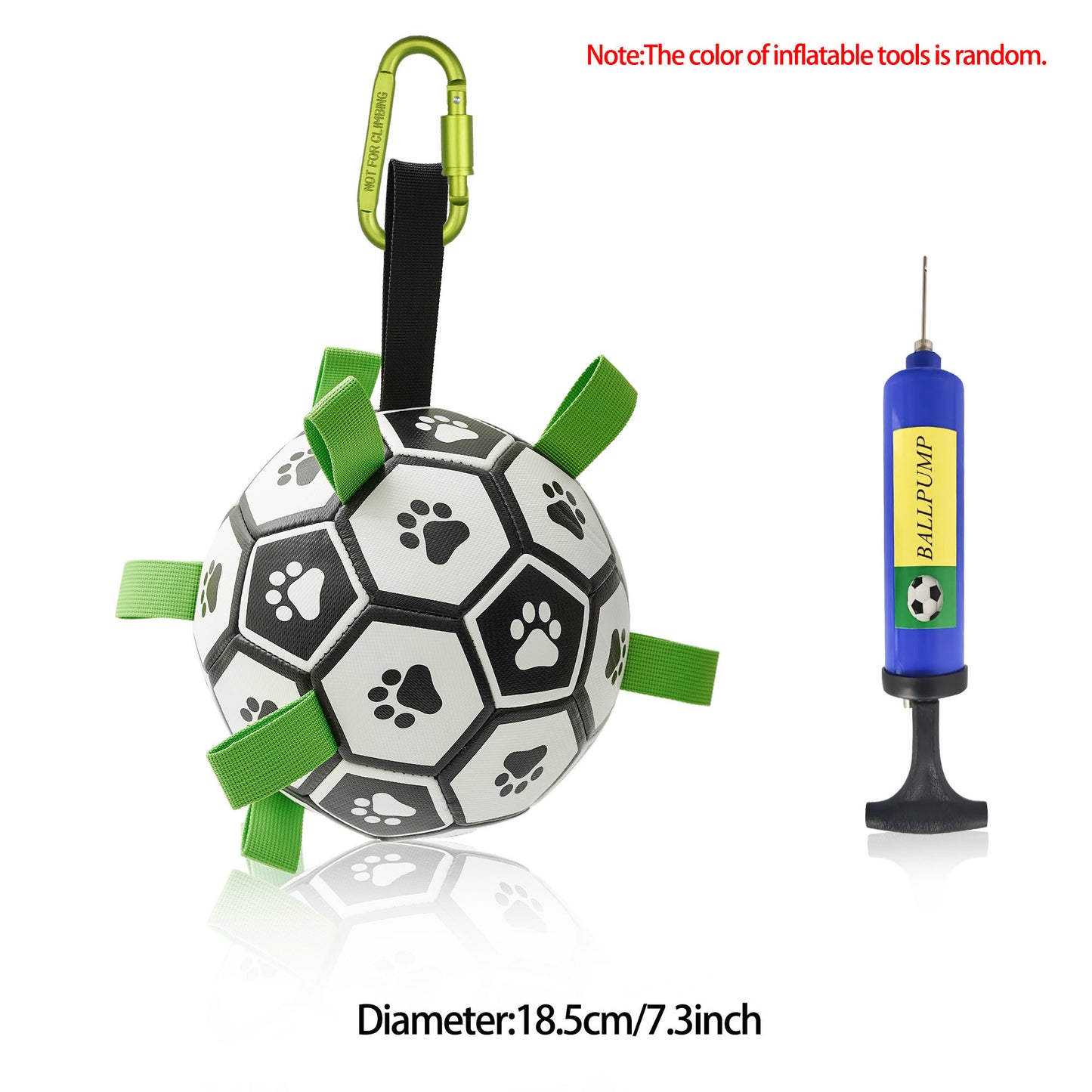 Interactive Dog Football Toy Soccer Inflated Training Toy For Dogs Outdoor Border Pet Supplies