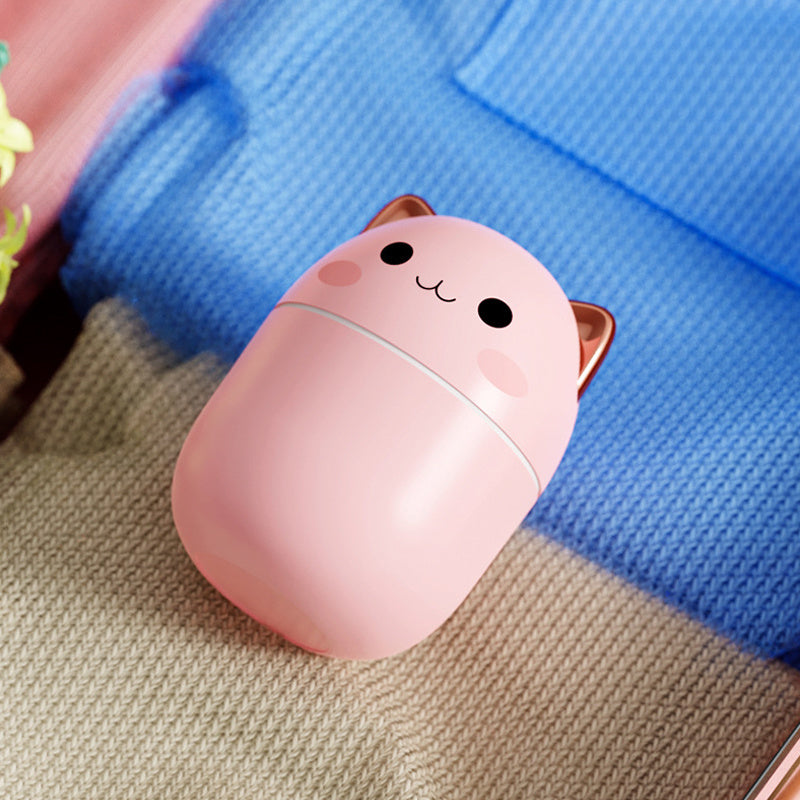 Air Humidifier Cute Cat Ultra-Silent Aromatherapy Air Purifier With Led Cool Mist Spray