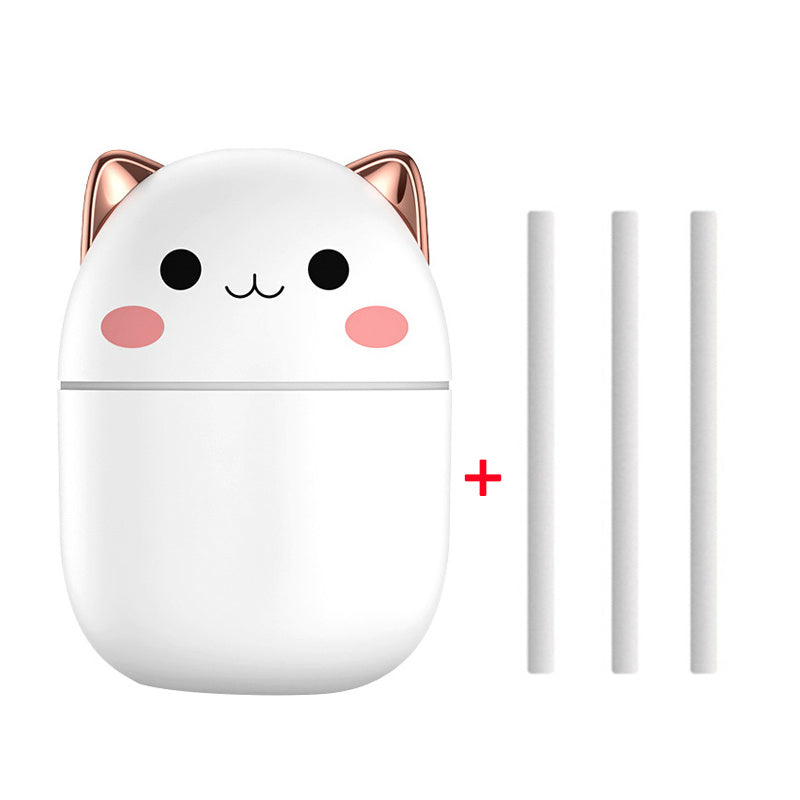 Air Humidifier Cute Cat Ultra-Silent Aromatherapy Air Purifier With Led Cool Mist Spray