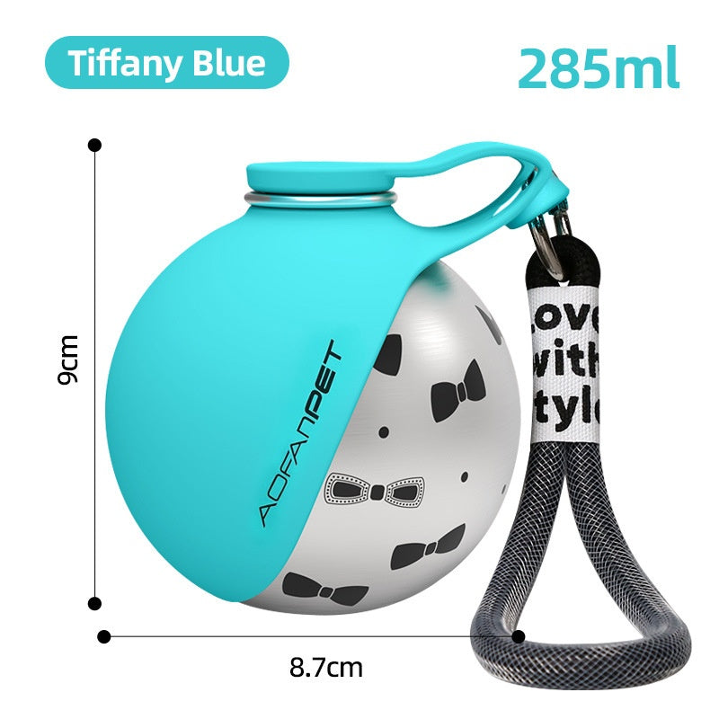 Creative Portable Outdoor Pet Stainless Steel Water Cup