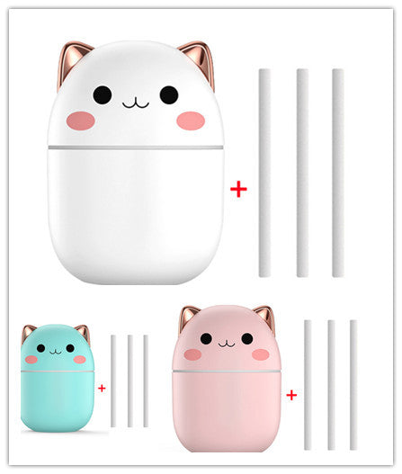Air Humidifier Cute Cat Ultra-Silent Aromatherapy Air Purifier With Led Cool Mist Spray