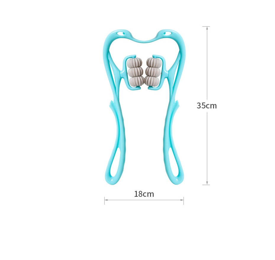 Multifunctional Manual Six-wheel Neck Massager Tool