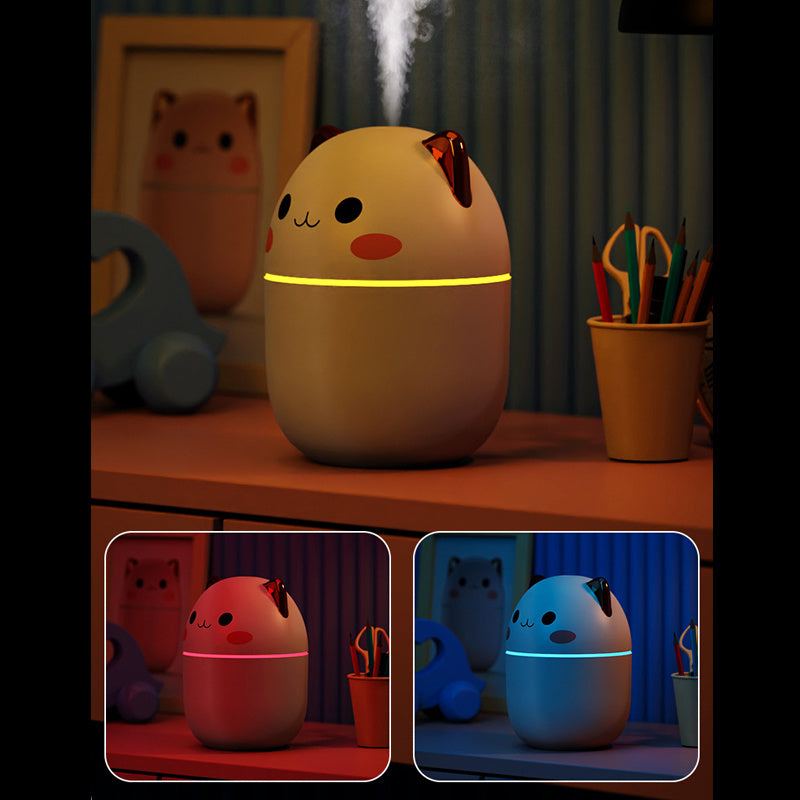 Air Humidifier Cute Cat Ultra-Silent Aromatherapy Air Purifier With Led Cool Mist Spray