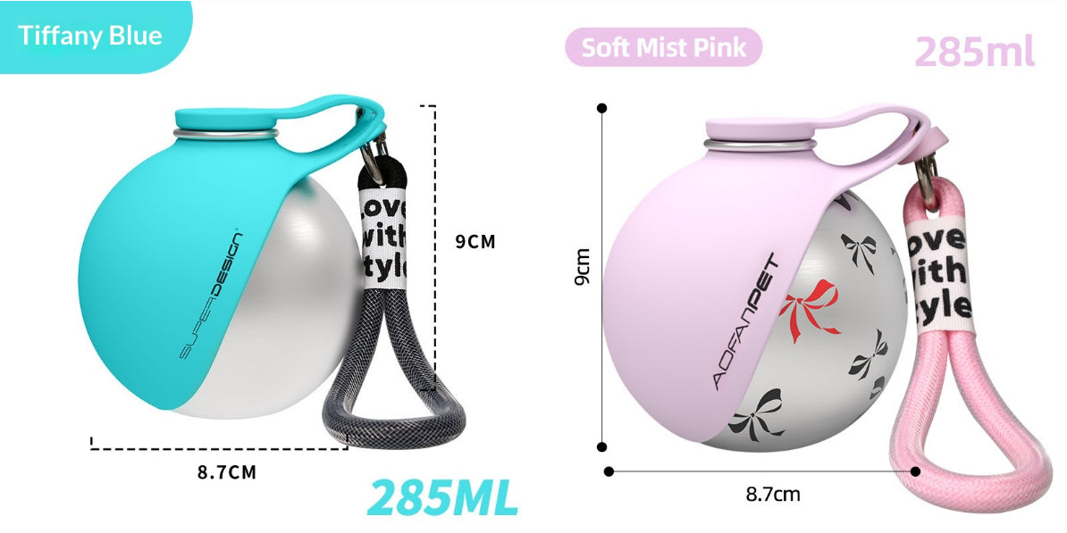 Creative Portable Outdoor Pet Stainless Steel Water Cup